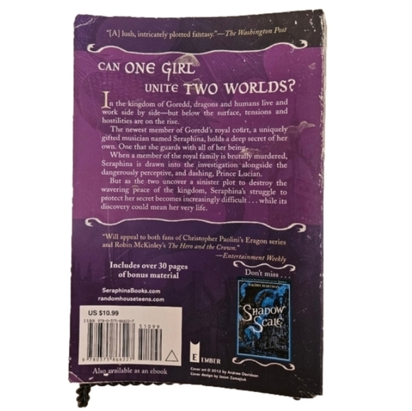 Seraphina Rachel Hartman  Can one girl unite two worlds? Kids Toy Book - Picture 2 of 12